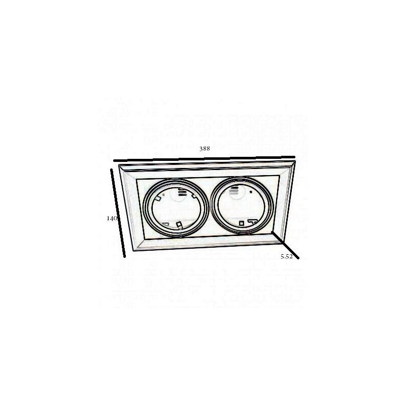 Acheter AR111 Double Cadre NOIR pour AR111