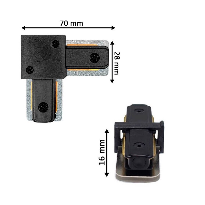 Comprar Conector tipo L para Carril Monofásico REFORZADO