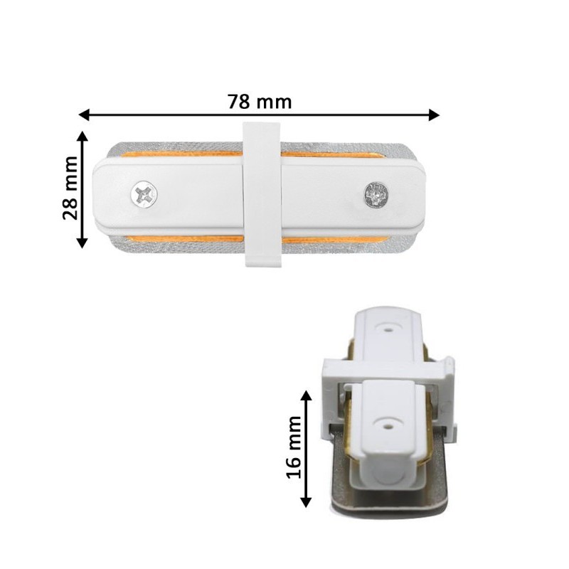 Conector en linea para Carril IP20 RECTANGULAR