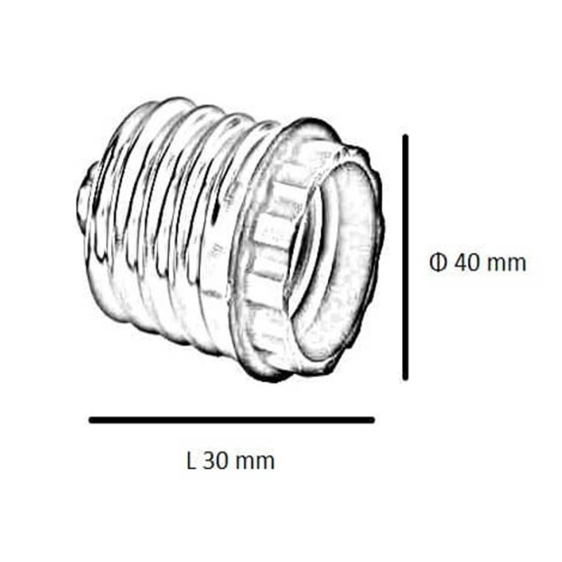 Buy IP20 E27-E40 adapter cap