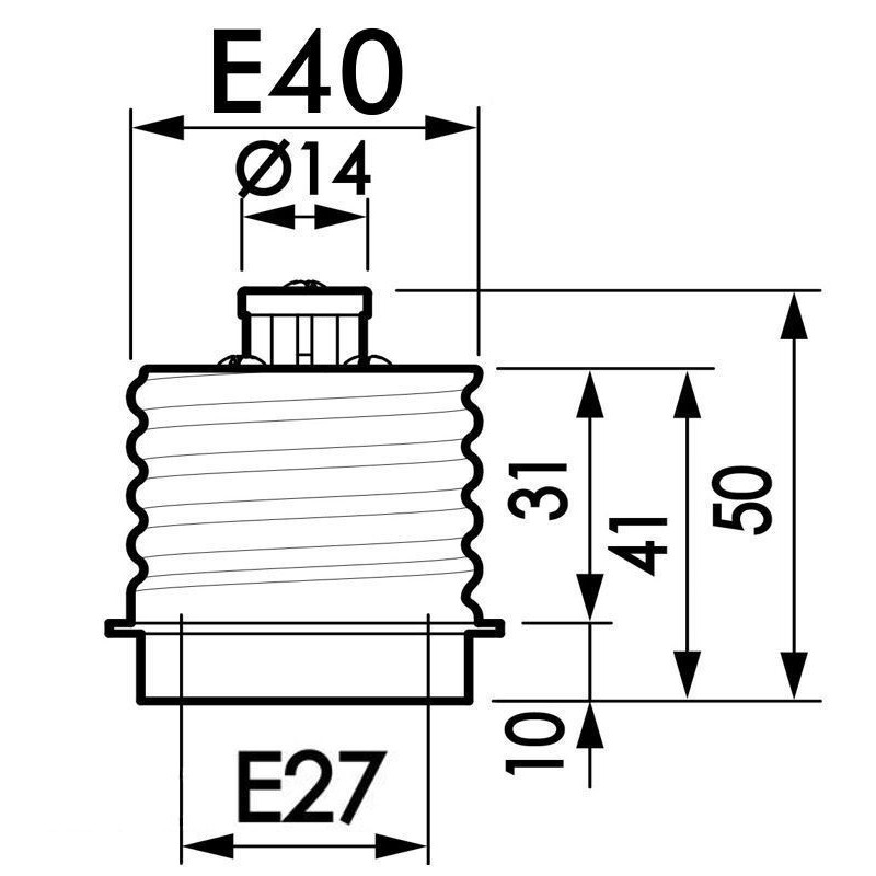 Comprar Casquillo Adaptador IP20 E27-E40
