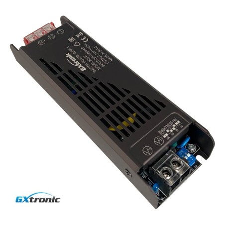 Fuente Alimentación 24V 200W 8.3A Aluminio IP20 - GXTronic