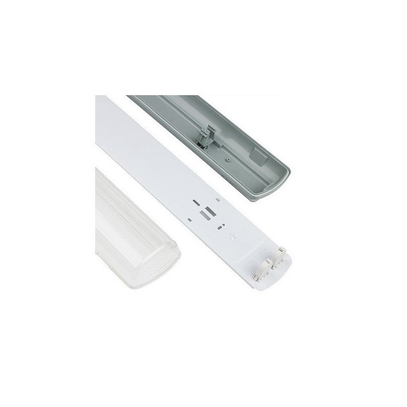 Pantalla estanca para dos tubos led IP65 60cm