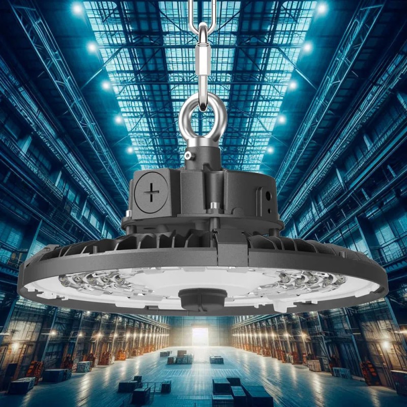 ▷ Campana Industriale UFO FRANCE 200W: Potenza Regolabile, CCT, chip Samsung