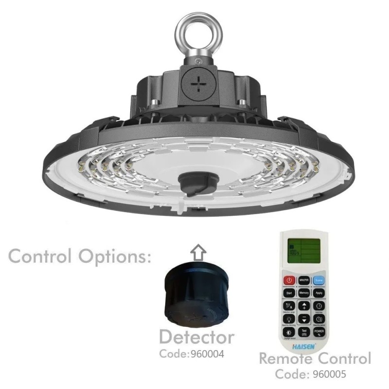 ▷ Campânula LED UFO FRANCE 200W: Potência Regulável, CCT, Chip Samsung