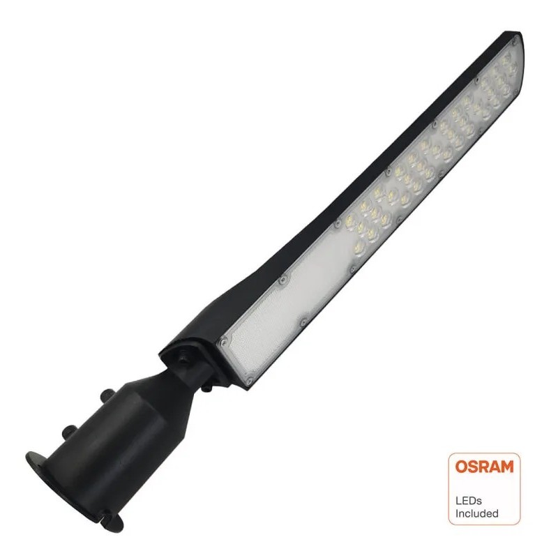 ▷ 100W Black LED Streetlight AREA FLEX Orientable OSRAM Chip - Outdoor IP65