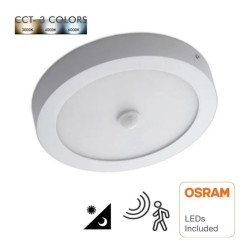 LED ceiling lamp Circular surface 24W - 22W- 20W -18W Motion Detector - 2700K + CCT - Osram Chip