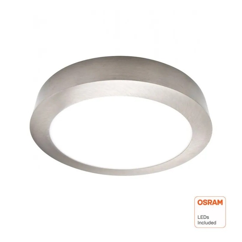 ▷ Acheter Plafonnier Circulaire Inox OSRAM 15W -Lumière Selectable CCT