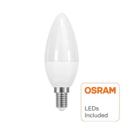 Comprar Bombilla LED Vela 6W E14 C37 180º para Lámparas - OSRAM Chip