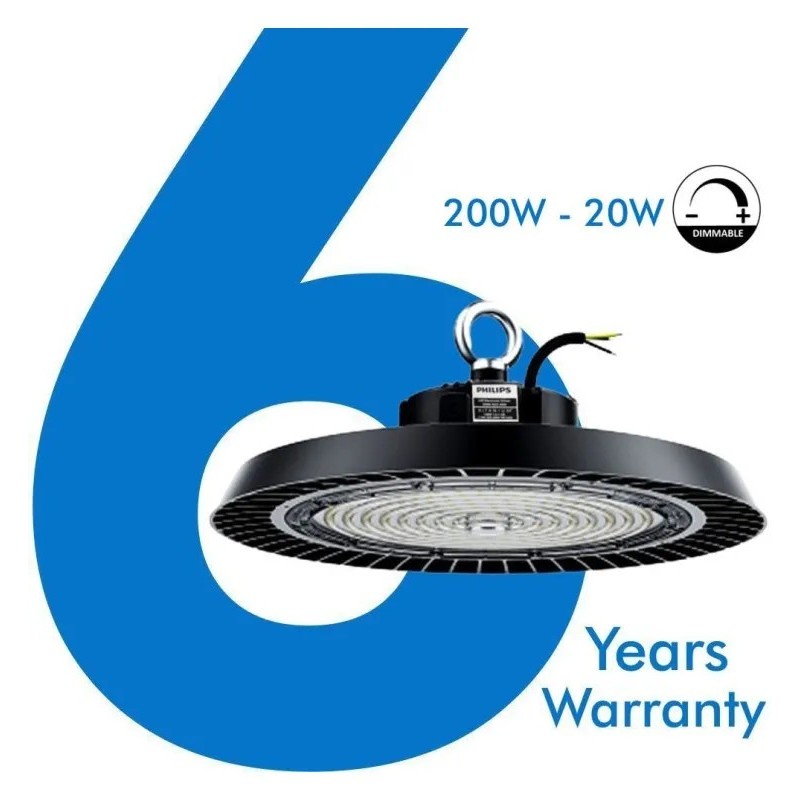 150W LED Hood -170lm / W- UFO New Italy Philips Xitanium - 1-10V DIM