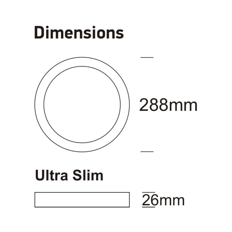 Acquista Soffitti LED circolari 30W UGR19 GXtronic | 4cct | Ultra sottile
