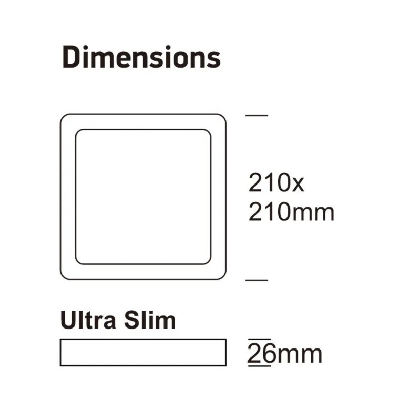 Buy Square LED ceilings 24W UGR19 GXTRONIC | 4CCT | Ultra slim