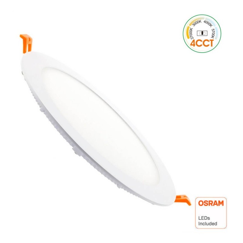 Placa Slim LED Circular 15W - CCT - OSRAM CHIP DURIS E2835