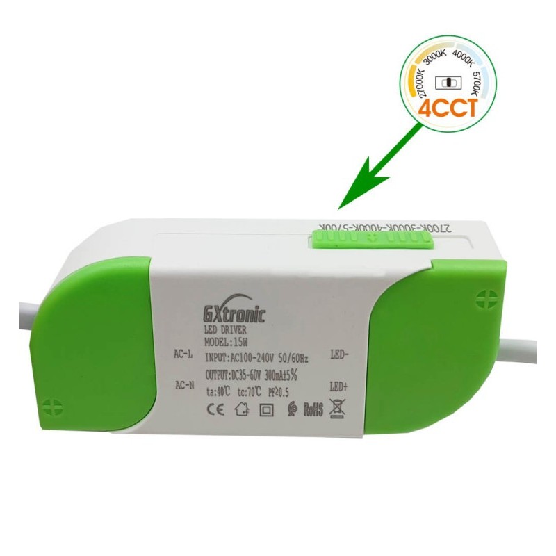 Placa Slim LED Circular 15W - CCT - OSRAM CHIP DURIS E2835