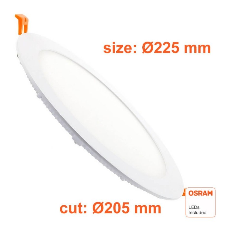 24W circular slim LED plate - CCT - Osram Chip Duris E2835