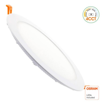Placa Slim LED Circular 26W - CCT - OSRAM CHIP DURIS E2835