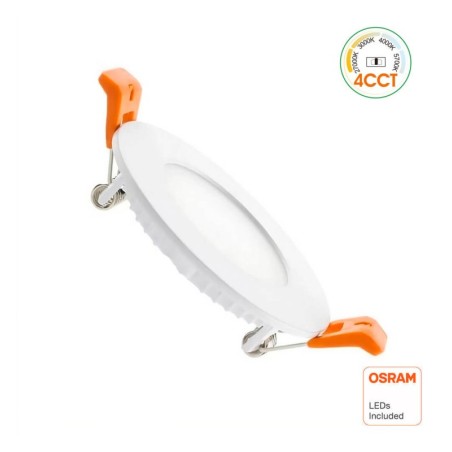 Placa Slim LED Circular 6W - CCT - OSRAM CHIP DURIS E2835