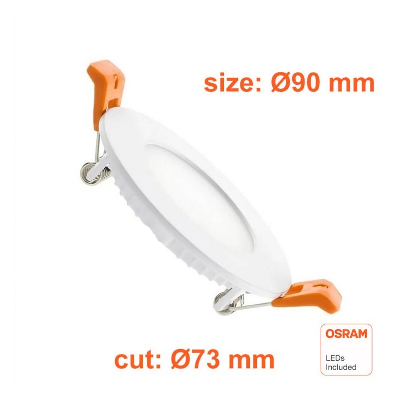 6W circular slim LED plate - CCT - Osram Chip Duris E2835