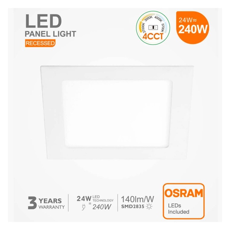 Slim Slim LED 24W - CCT - Osram Chip Duris E 2835