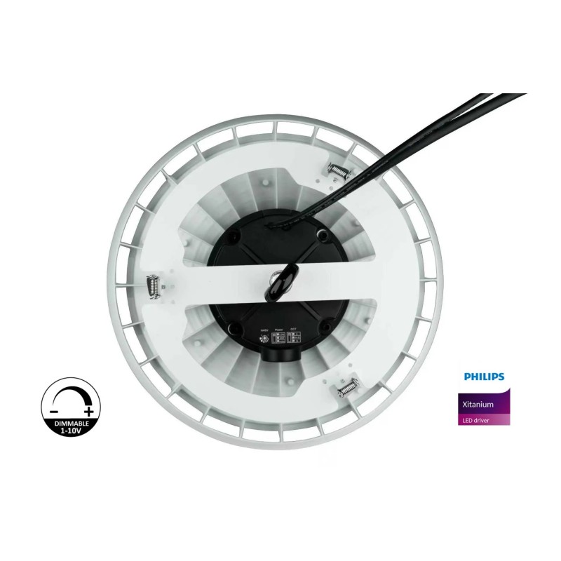 Campana LED Empotrable MOONLIGHT 200W Philips Xitanium 3CCT | 32.000 lm | IP65