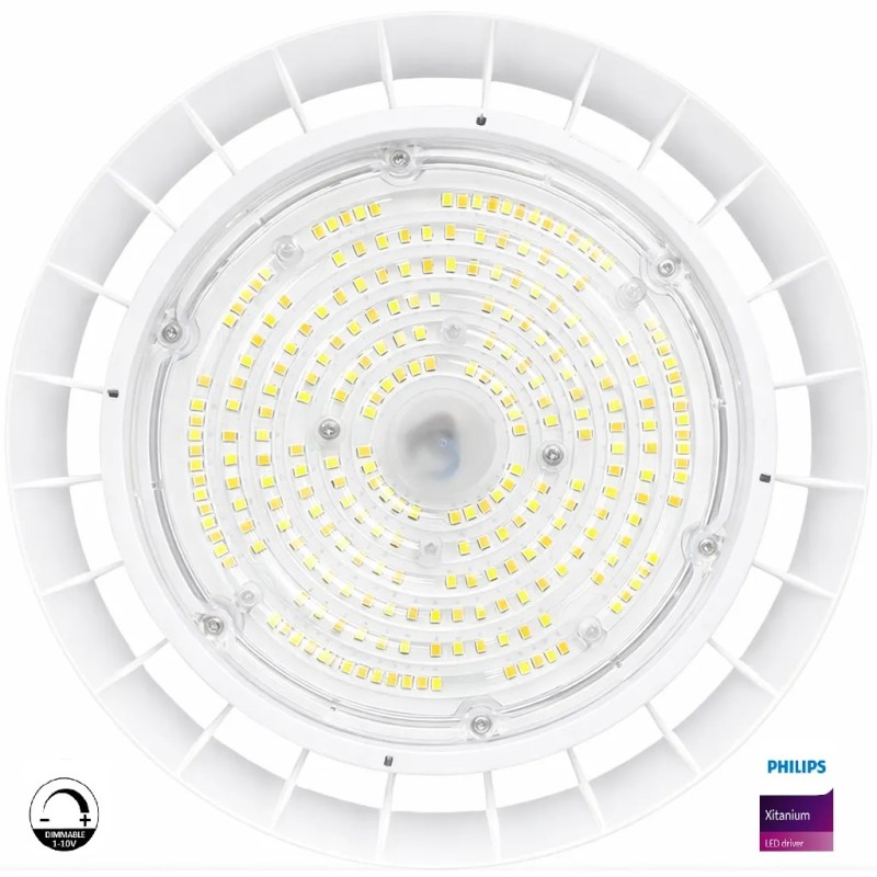 MOONLIGHT 200W Philips Xitanium 3CCT Luminaire LED encastré pour grandes hauteurs | 32 000 lm | IP65