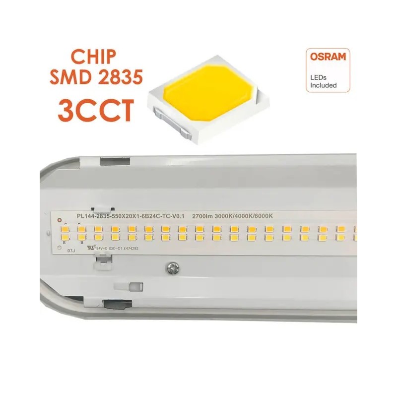 Tela LED à prova d'água 40W GXtronic 120CM | Chip SMD2835 OSRAM 3CCT | IP66